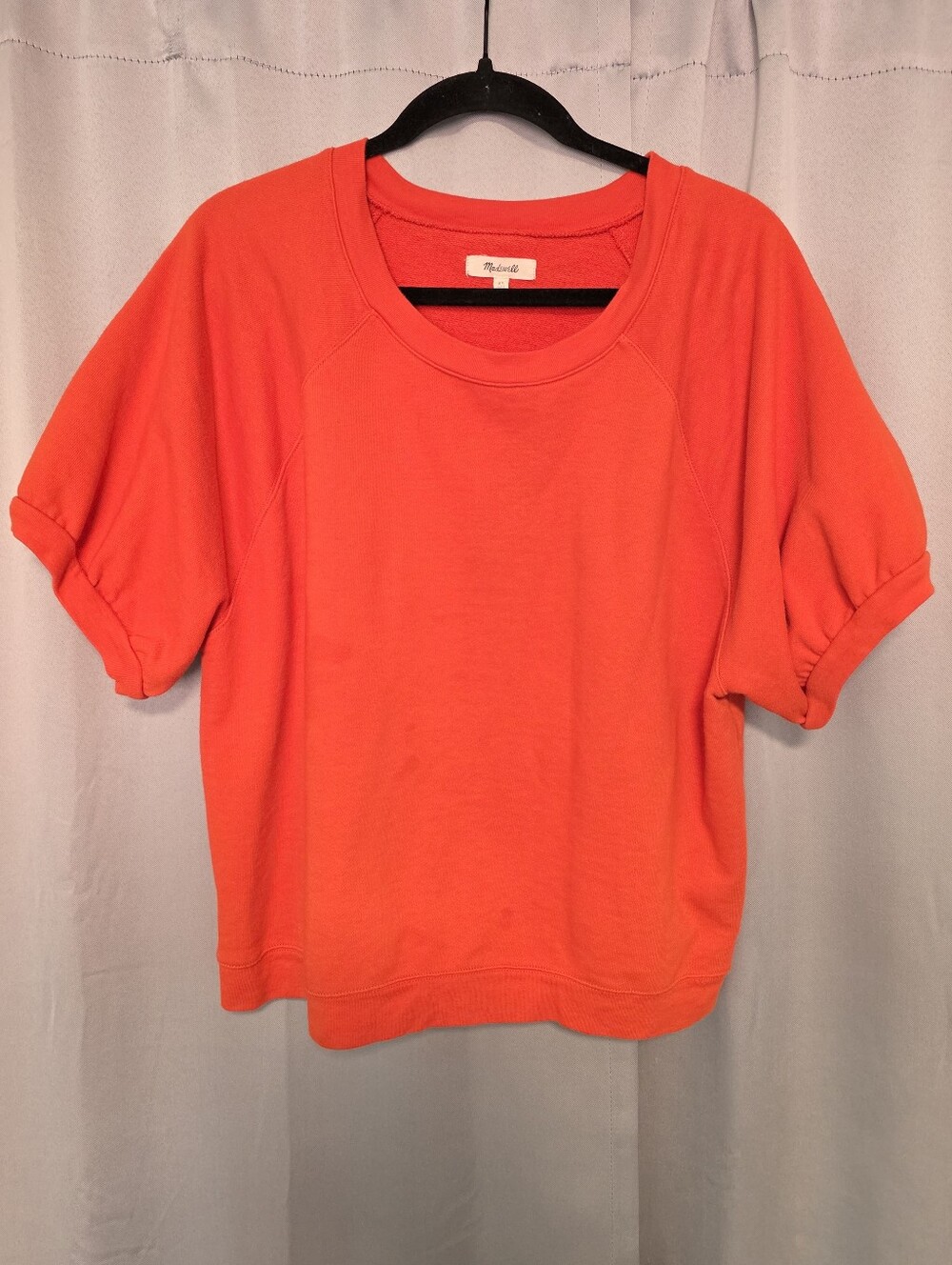 Madewell Short Sleeve Sweater Orange XL